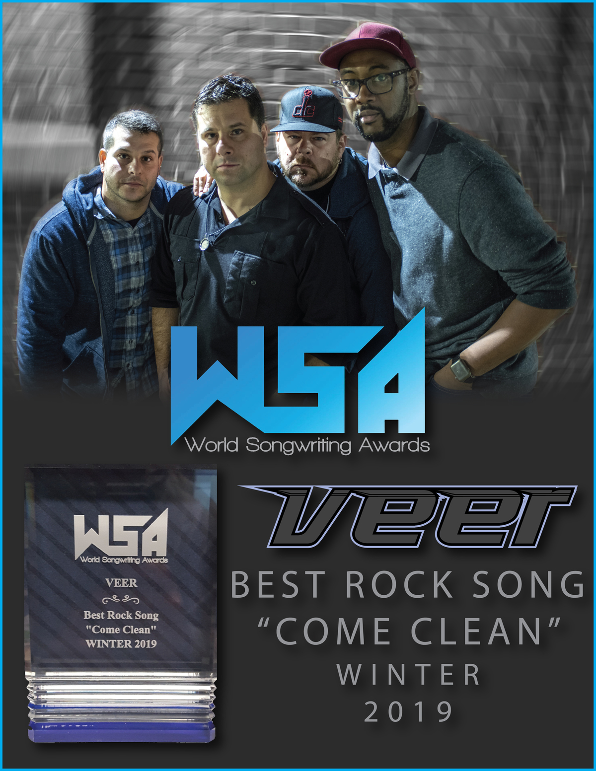 Veer 'World Songwriter's Association' Award Image