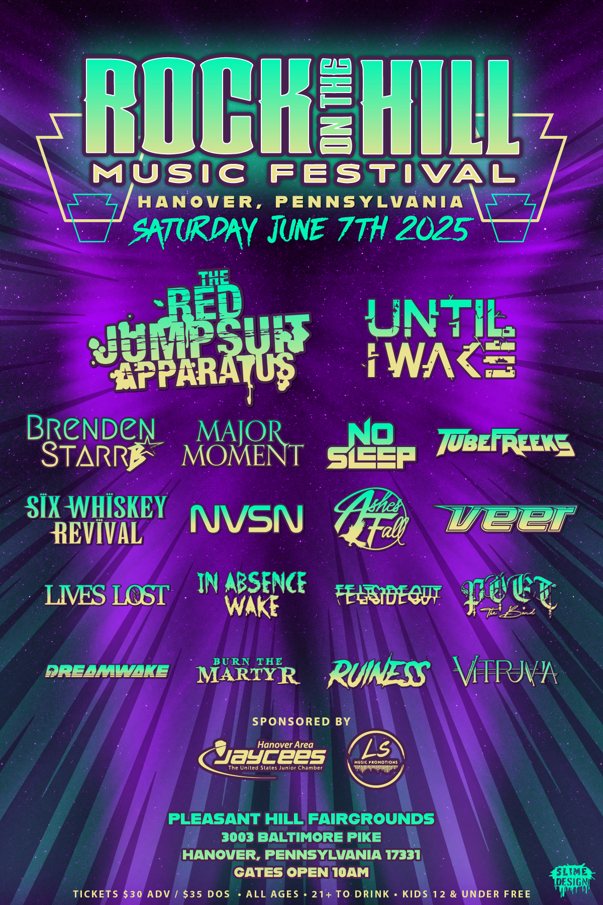 Rock on the Hill Music Festival Poster