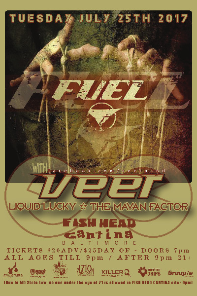 Poster Image - Supporting 'Fuel' at 2017 Fishhead Cantina